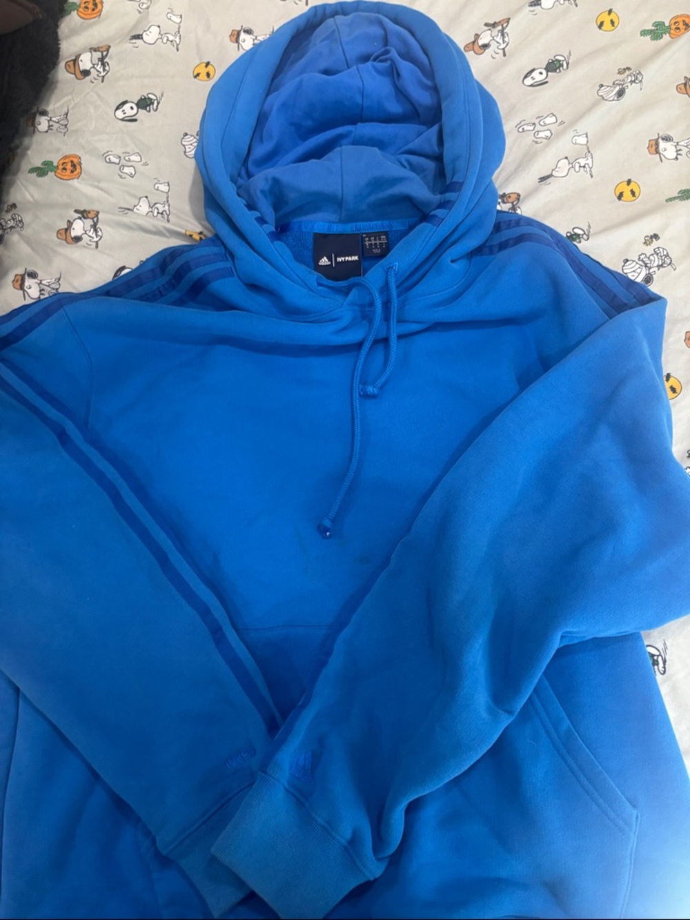 adidas Blue Pullover Hoodie